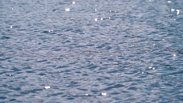 水面上的太阳反射视频素材