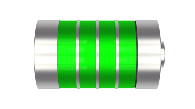 电子设备充电过程中的可充电电池视频素材