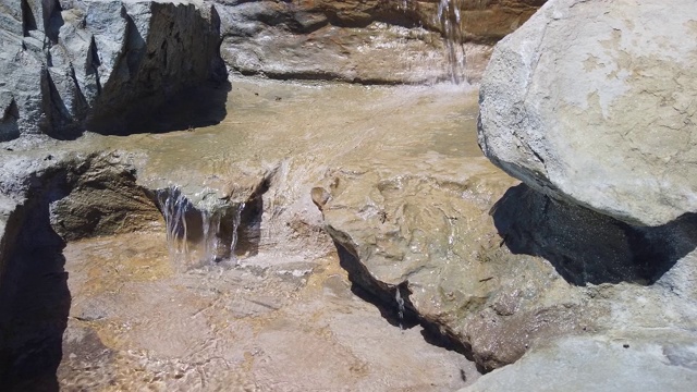黄蜂从一个小瀑布饮水视频下载