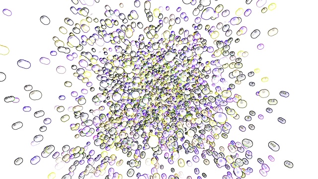 Covid-19冠状病毒扩散和溶解动画视频素材