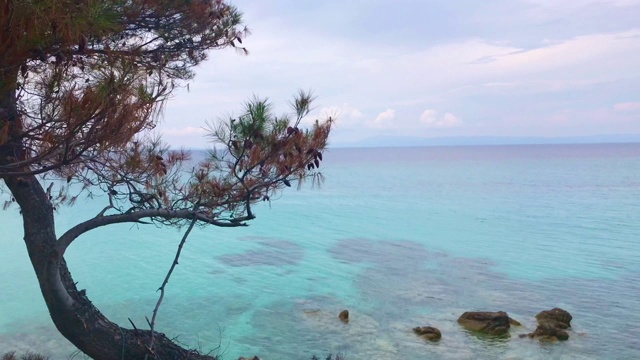 蔚蓝的地中海全景视频素材