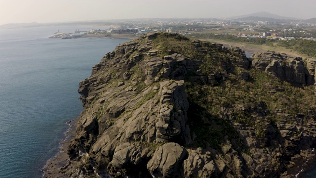 永美丽海滩(龙头海岸)/西浦浦，济州岛，韩国视频素材