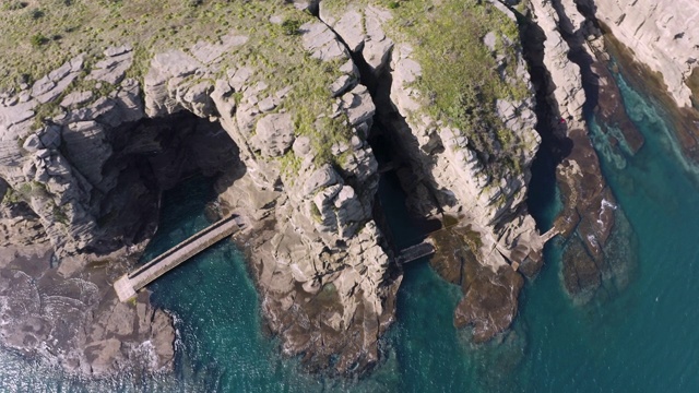 永美丽海滩(龙头海岸)/西浦浦，济州岛，韩国视频素材