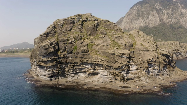 永美丽海滩(龙头海岸)/西浦浦，济州岛，韩国视频素材