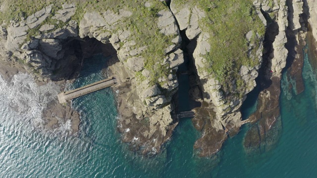 永美丽海滩(龙头海岸)/西浦浦，济州岛，韩国视频素材