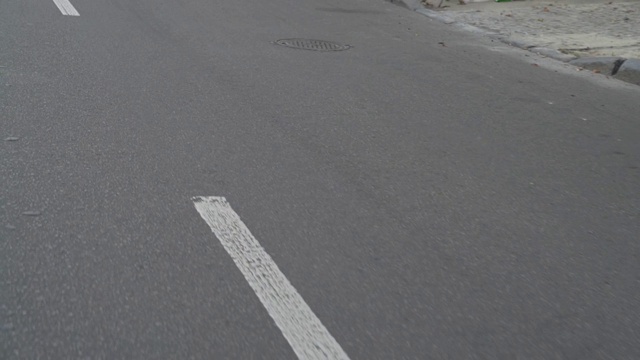 道路车道标记视频素材