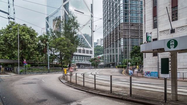 香港摩天大楼的时间流逝视频素材