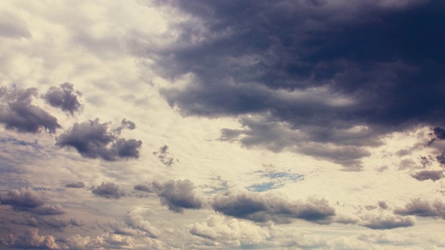 雨云的时间流逝。夏天的天空。视频下载