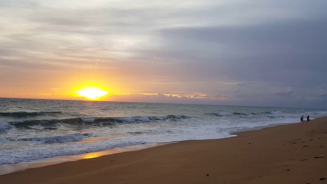 普吉岛海边的夕阳时分视频下载