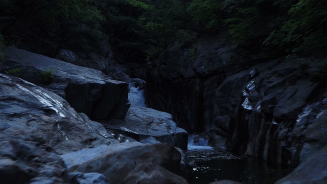 Jirisan Mountain峡谷/庆尚南道，韩国视频素材