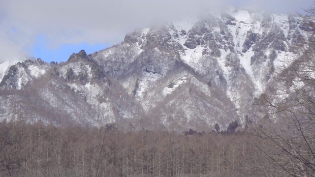 亚洲日本的雪山视频素材