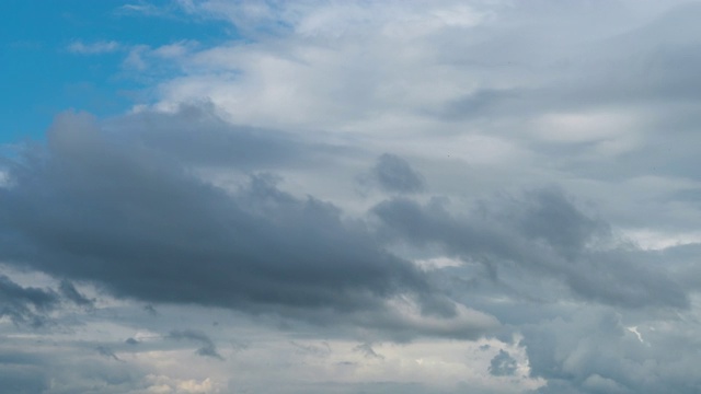 雨云即将来临的时间视频素材