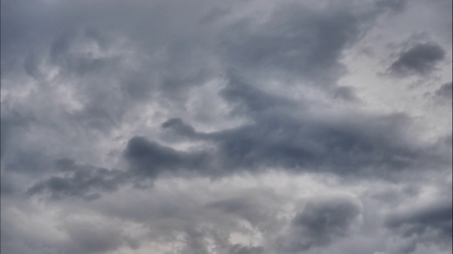 暴风雨前天空多云视频素材