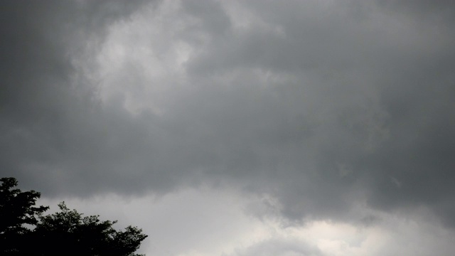 暴风雨前天空多云视频素材