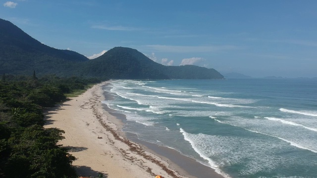 海滩鸟瞰图视频素材