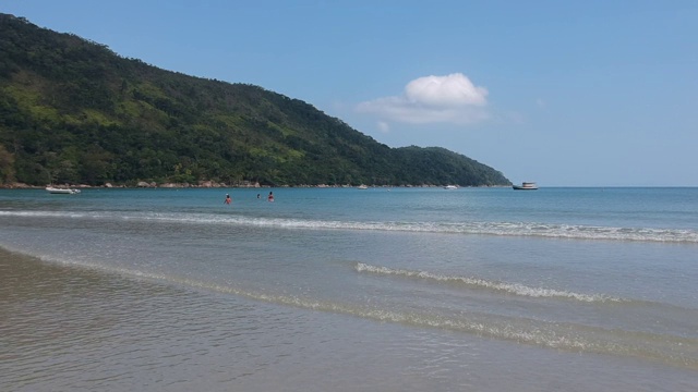 海滩鸟瞰图视频素材