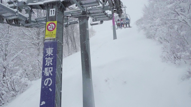 滑雪缆车缆车视频下载