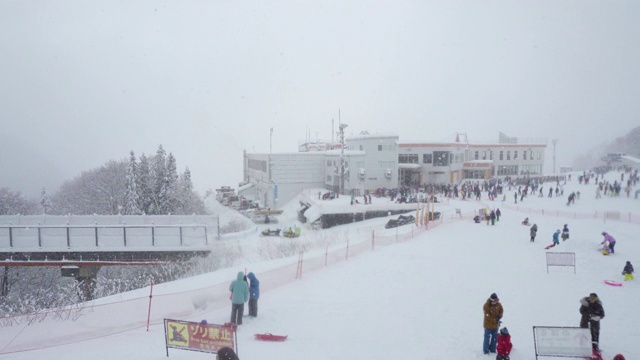 联欢晚会Yuzawa,新泻视频素材