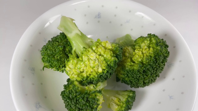 西兰花，特写食物视频视频素材