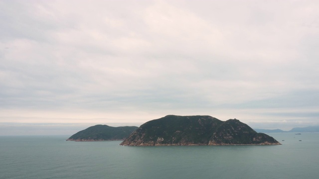 岛屿景观粉蓝色淡绿松石海视频素材