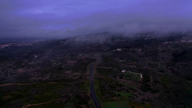 位于葡萄牙罗卡角的灯塔被称为Cabo da Roca -鸟瞰图视频素材