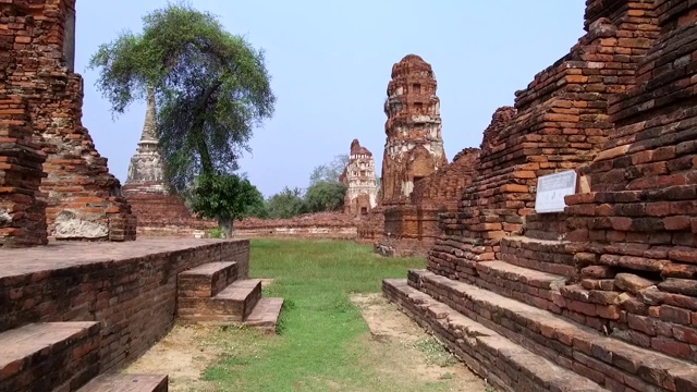 泰国玛哈那寺的古老佛教寺庙视频素材