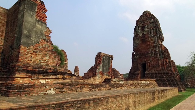 泰国玛哈那寺的古老佛教寺庙视频素材