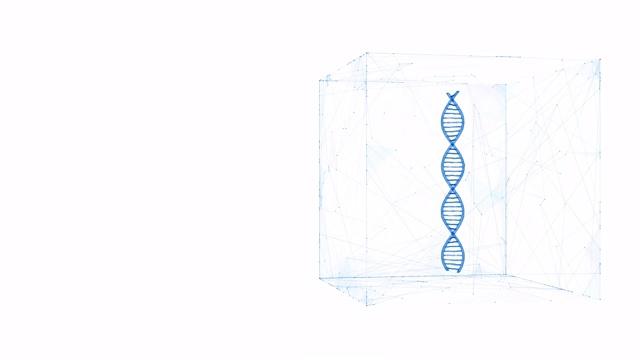 立方体数字噪声中的DNA视频素材