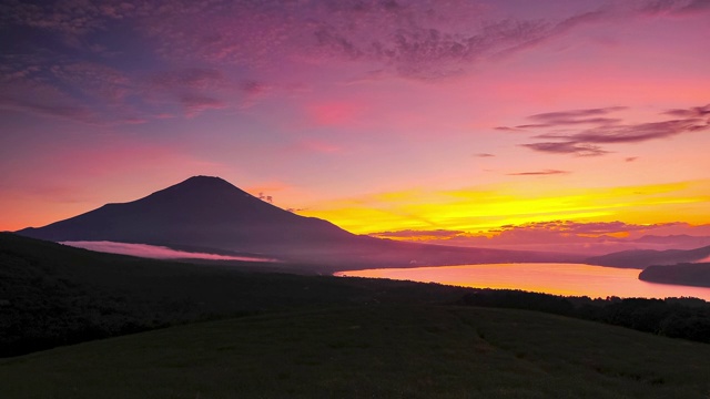 Mt.Fuji在日落视频素材