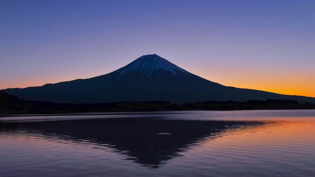 日落时的湖景视频素材