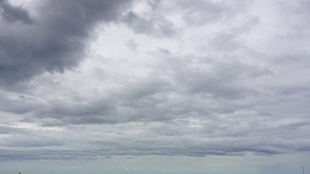 云的运动层积云和雨云覆盖天空视频素材