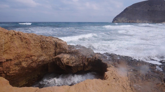 El Playazo海滩，西班牙海景。视频素材