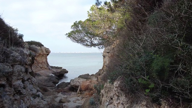 马略卡岛的海岸线视频素材