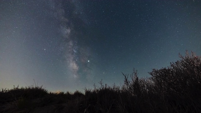 夜空/ Jeongseon-gun，江原道，韩国视频素材