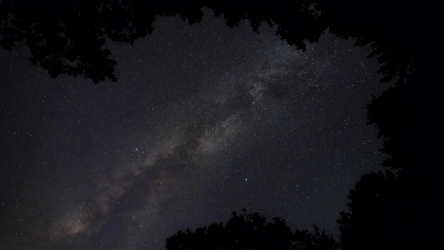 韩国江原道的夜空/ Inje-gun视频素材