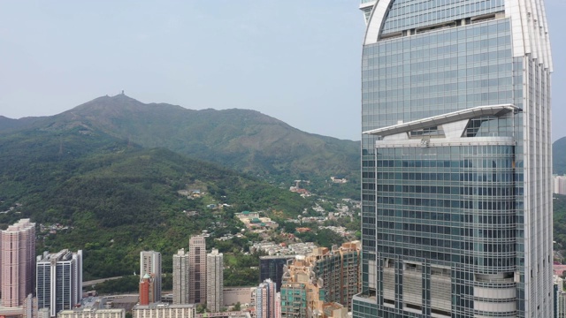 香港新界如心大厦及荃湾天际线视频素材