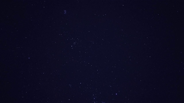 星空，4K时间流逝。星星在夜空中移动。绕着地球转。宇宙。宇宙空间。探索外太空视频素材