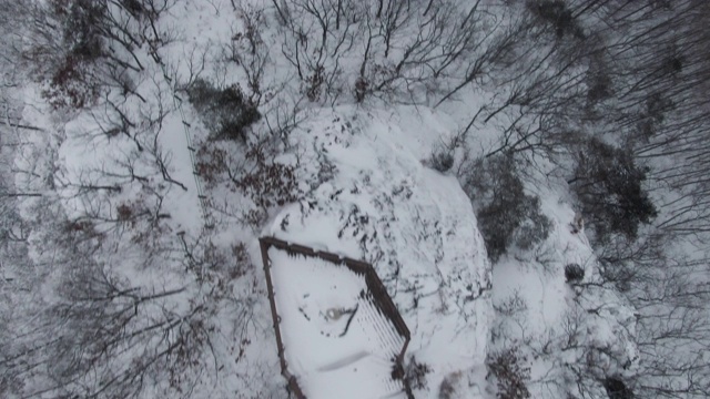 雪景/全拉岛imsili -gun，韩国视频素材