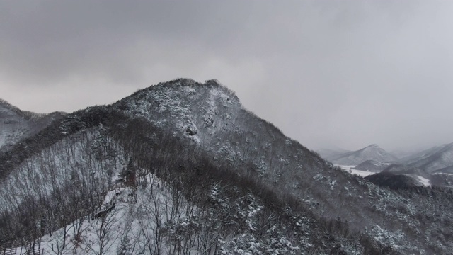 雪景/全拉岛imsili -gun，韩国视频素材