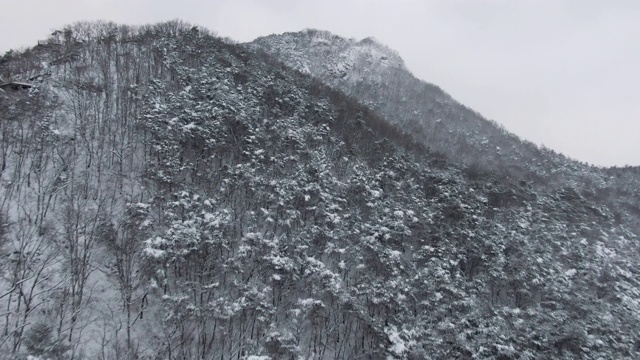 雪景/全拉岛imsili -gun，韩国视频素材