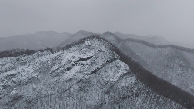 雪景/全拉岛imsili -gun，韩国视频素材