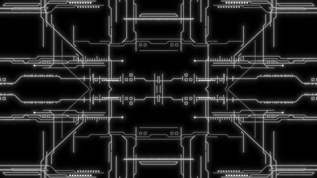 抽象HUD界面回路视频素材