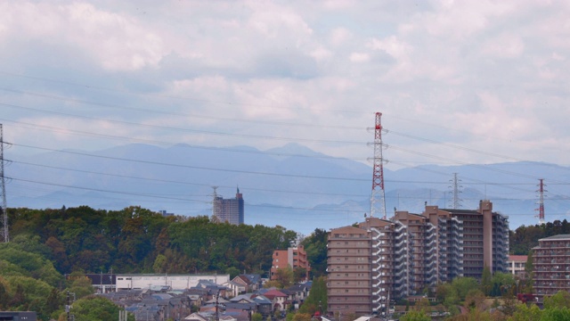 横滨郊区的住宅区视频素材