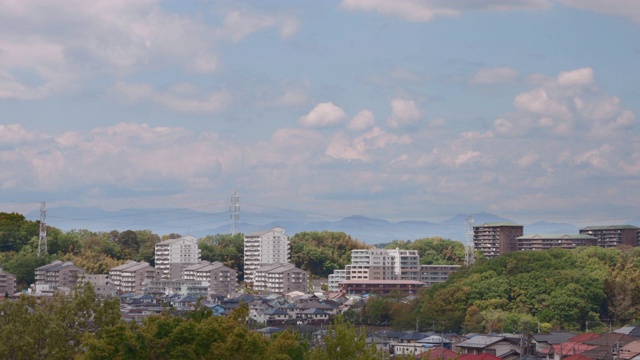 横滨郊区的住宅区视频素材