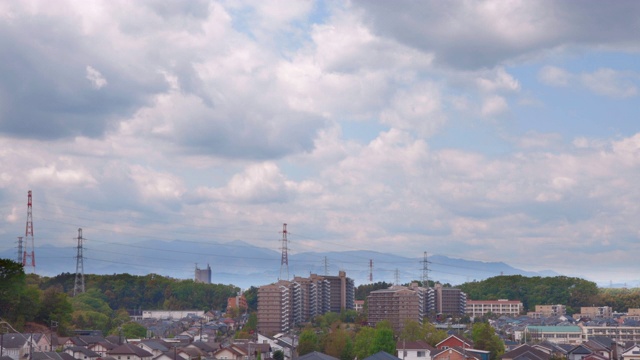 横滨郊区的住宅区视频素材