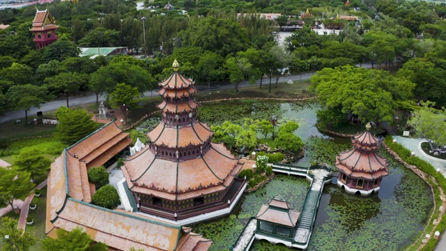 古城曼谷的水湖，泰国的奇迹视频素材