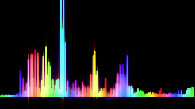 数字音频均衡器颜色条视频素材