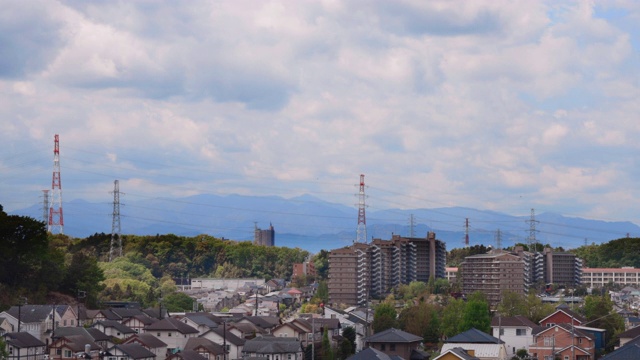 横滨郊区的住宅区视频素材