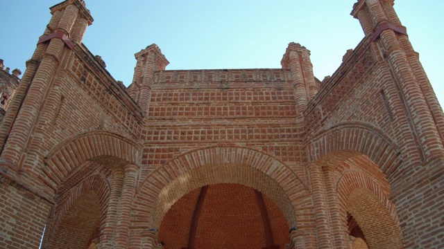 喷泉圆顶，接近多莉镜头，Chiapa de Corzo，恰帕斯，墨西哥视频素材