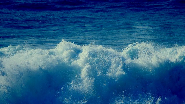 海啸海浪粉碎粉碎视频素材